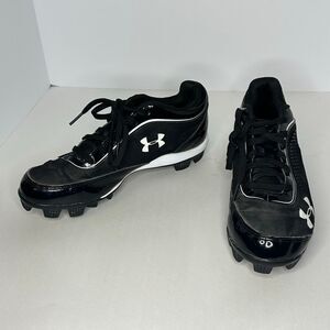 Under Armour UA Leadoff Low RM 3.0 Baseball Cleats Black and White | Men Size 7